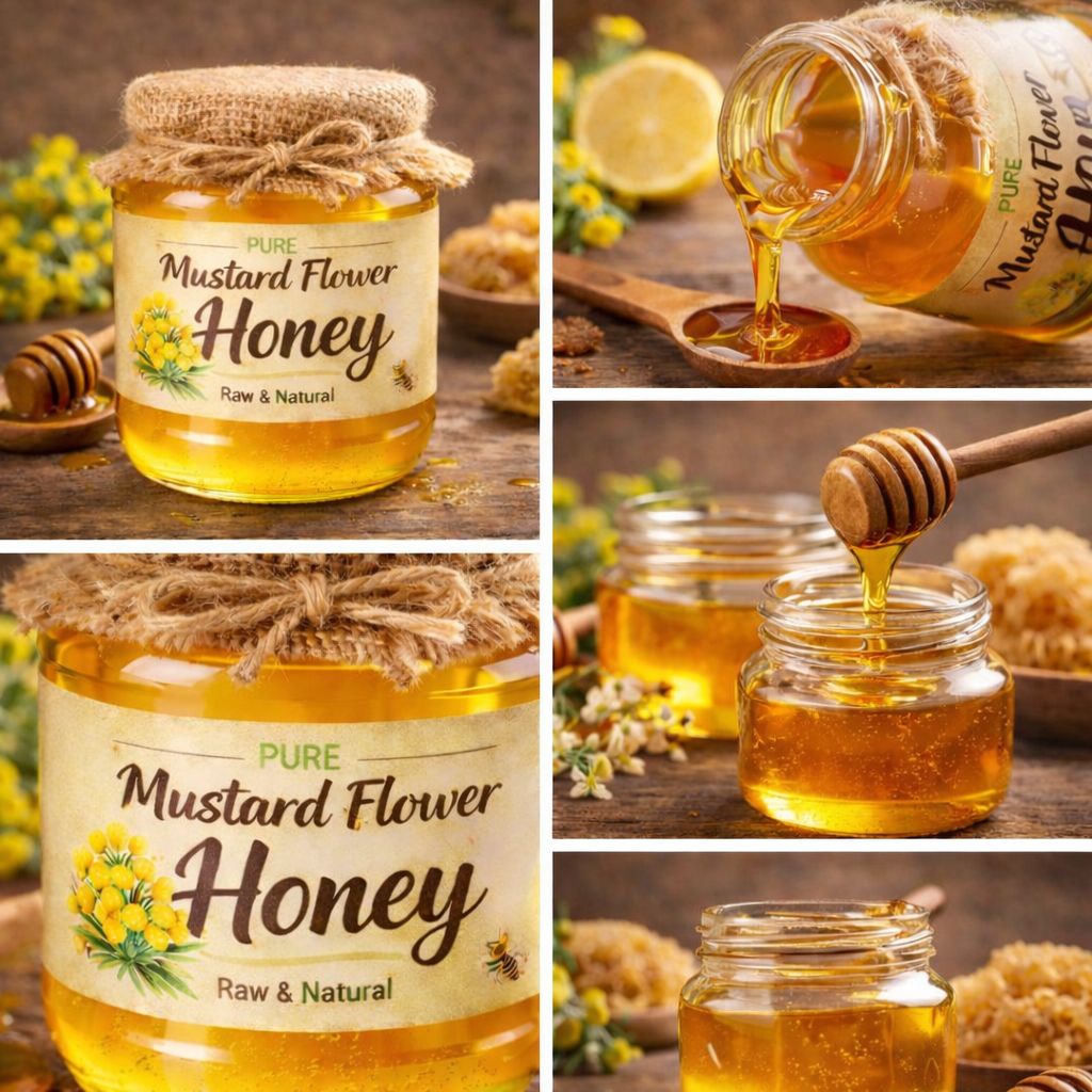 Pure Mustard Flower Honey - Image 2
